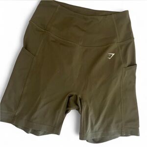 Navy green Gymshark shorts